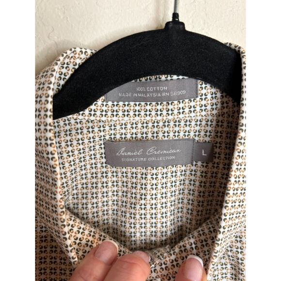 Daniel Cremieux Signature Collection Button Down Short Sleeve Shirt Size Large - Picture 3 of 5